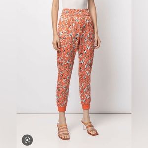 Alice + Olivia Tokyo High-Tech Floral Joggers (XS)
